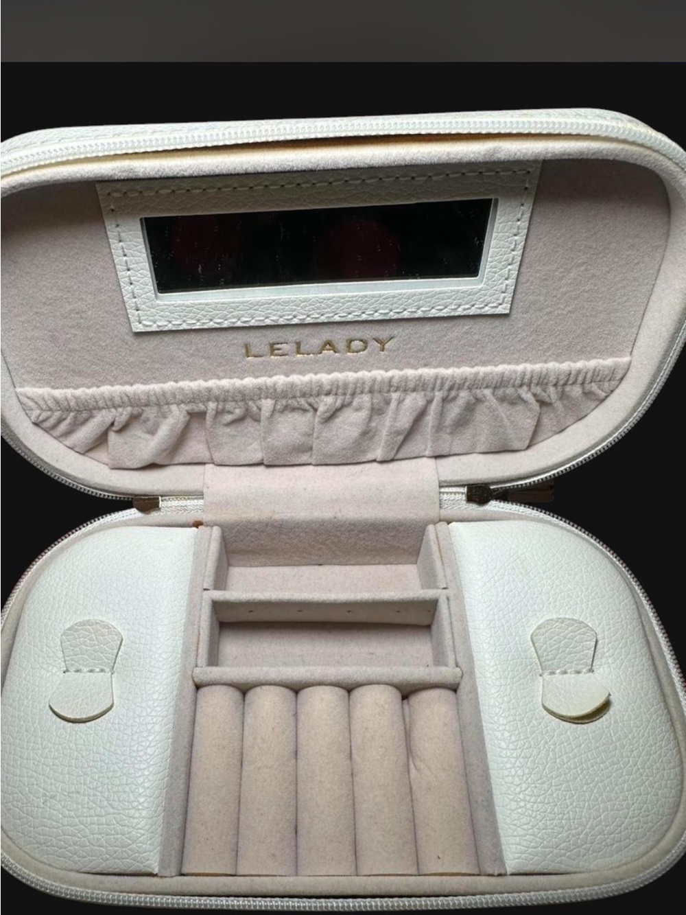 LELADY Pink Jewelry Travel Case